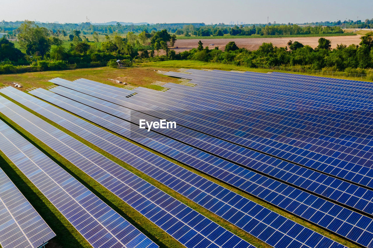 low angle view of solar panel