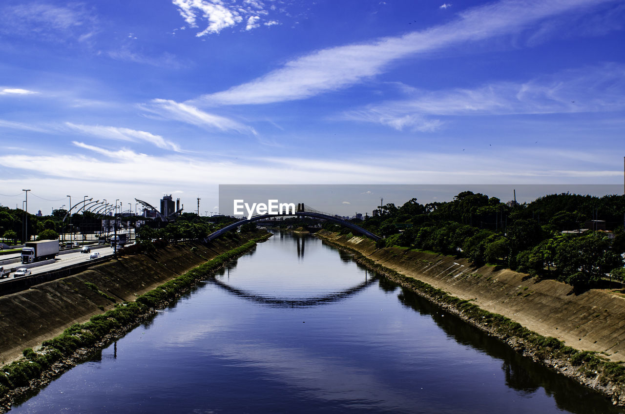 ARCH BRIDGE OVER RIVER AGAINST SKY