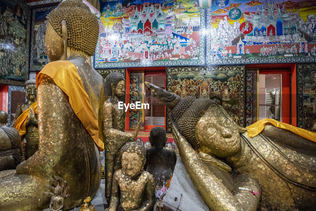 low angle view of buddha statue