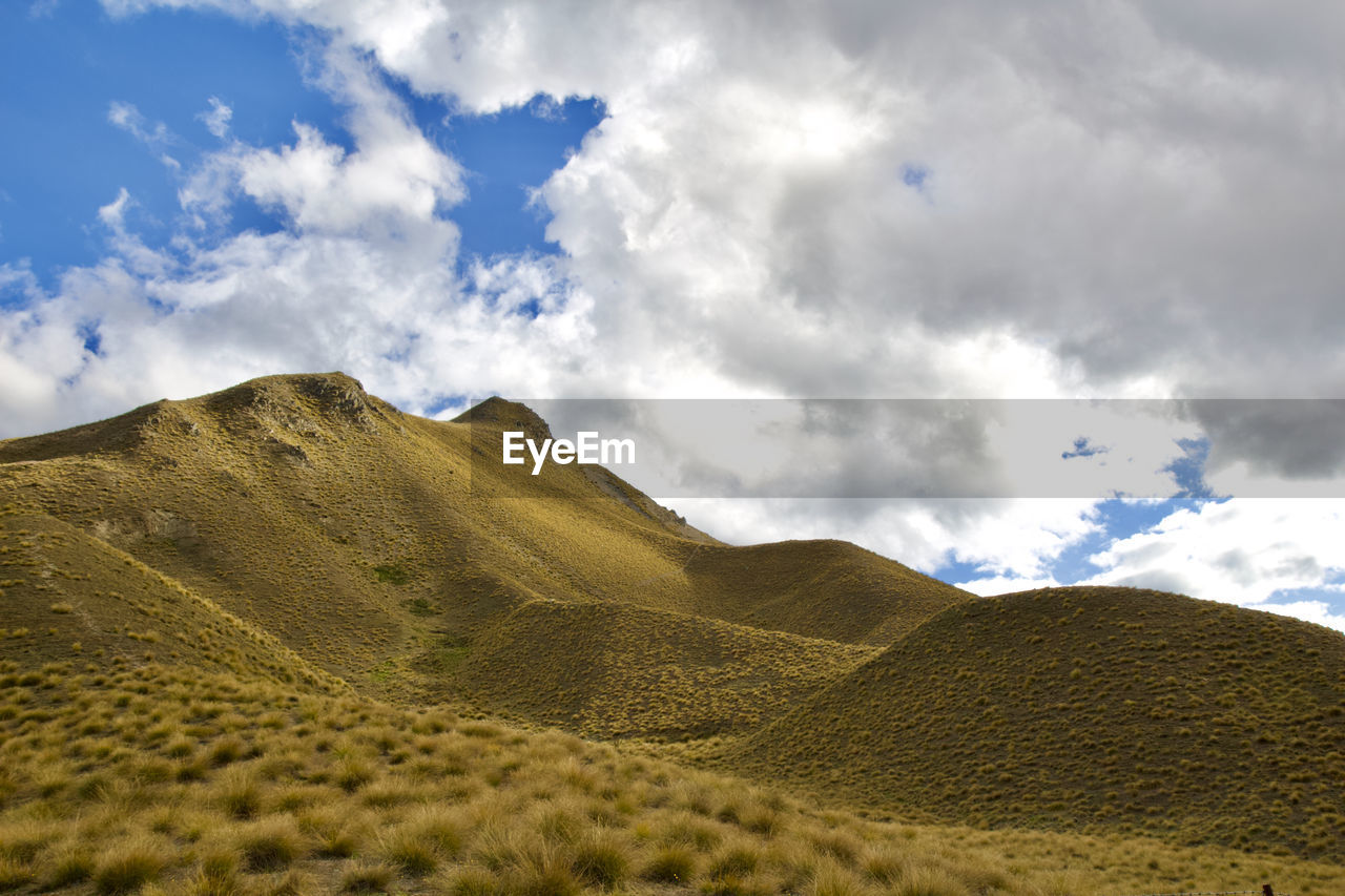 Scenic view of mountain against sky