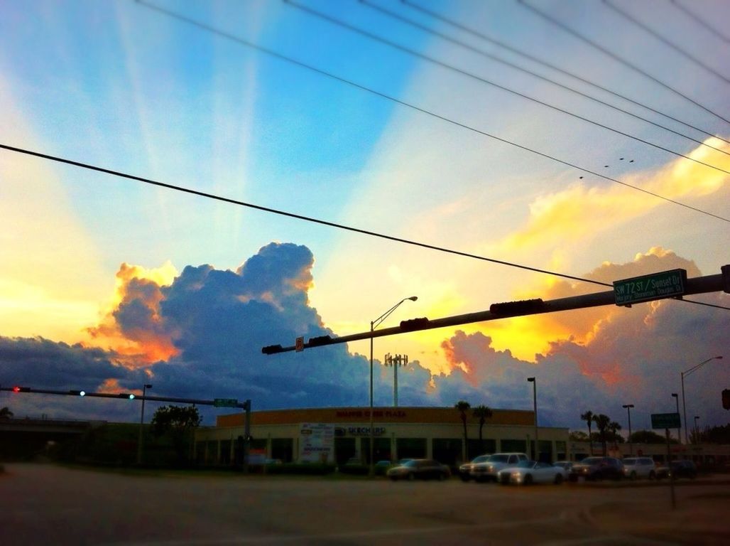 VIEW OF CLOUDY SKY AT SUNSET