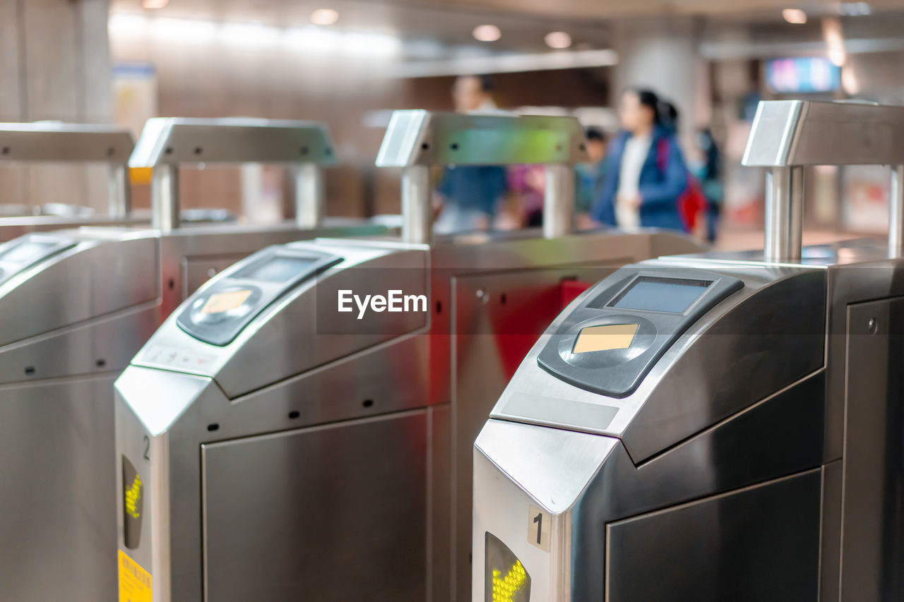 Machineries at subway station