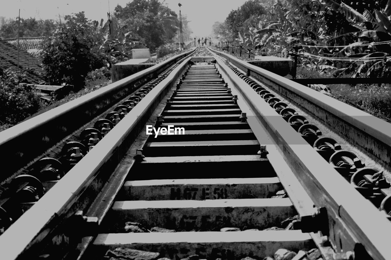 VIEW OF RAILROAD TRACKS ALONG PLANTS