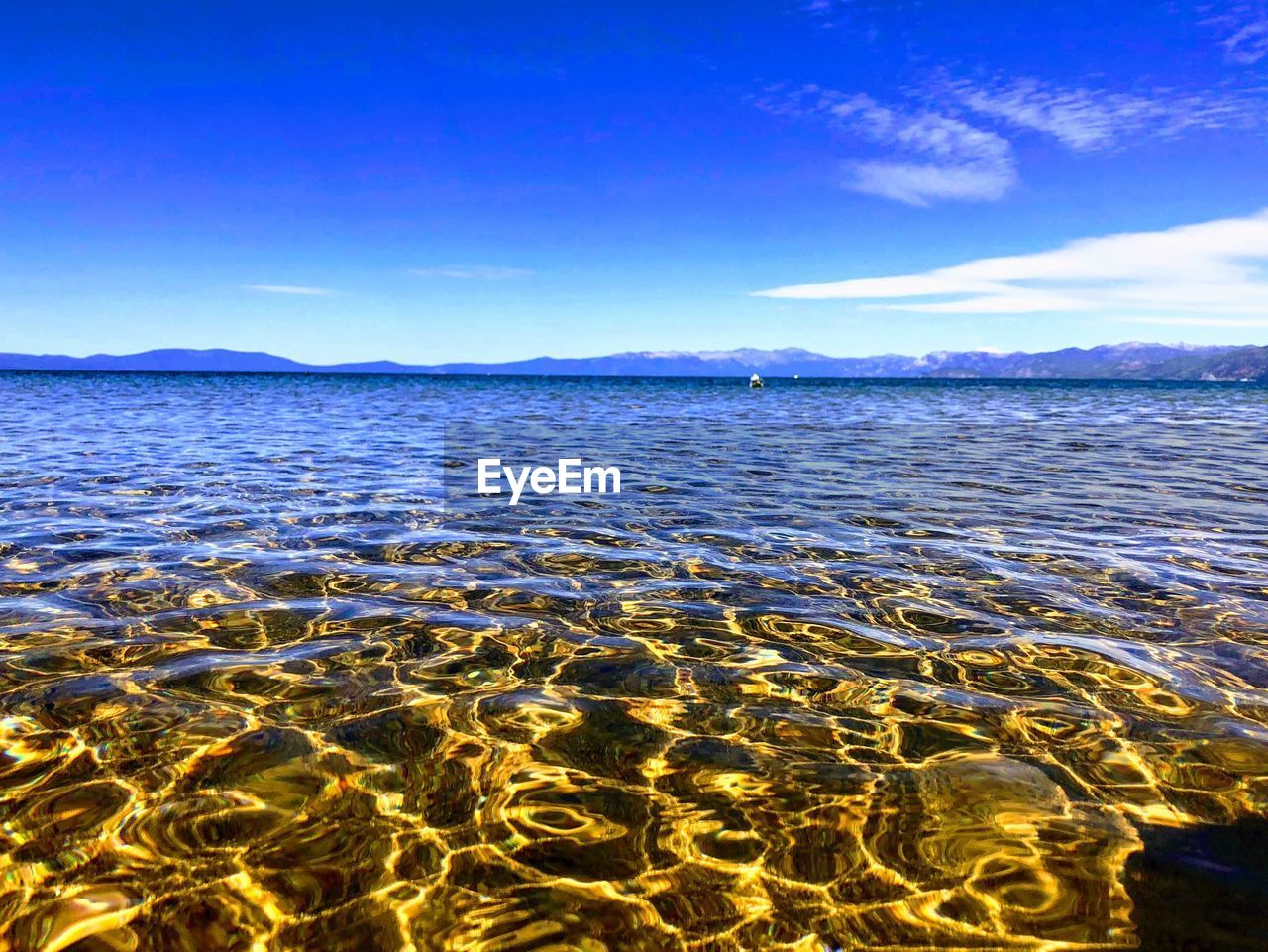 SCENIC VIEW OF BEACH AGAINST BLUE SKY