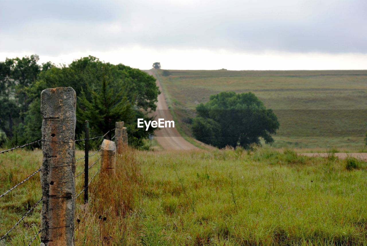 SCENIC VIEW OF FARM AGAINST SKY