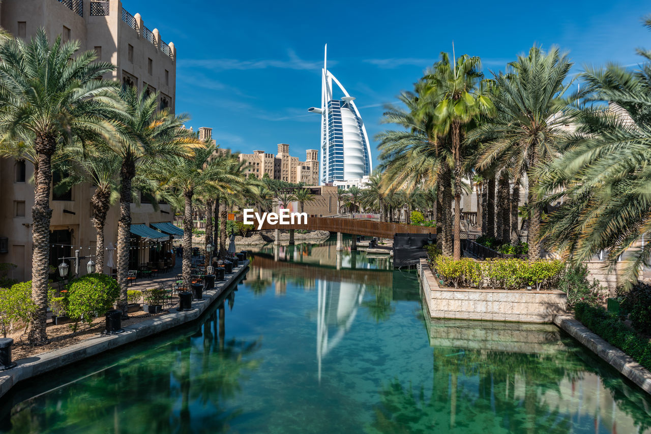 Souk madinat jumeirah.view of buildings, streets, beautiful in various angles in du bai.