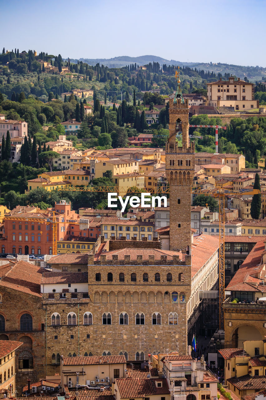 high angle view of cityscape