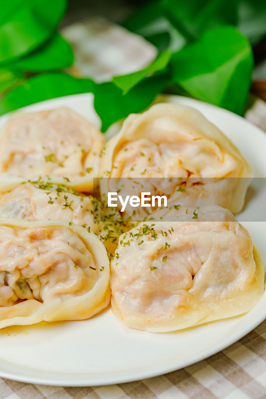 food, food and drink, dish, healthy eating, freshness, produce, vegetable, no people, fast food, cuisine, wellbeing, plate, meal, indoors, savory food, herb, close-up, breakfast, chinese food, wonton