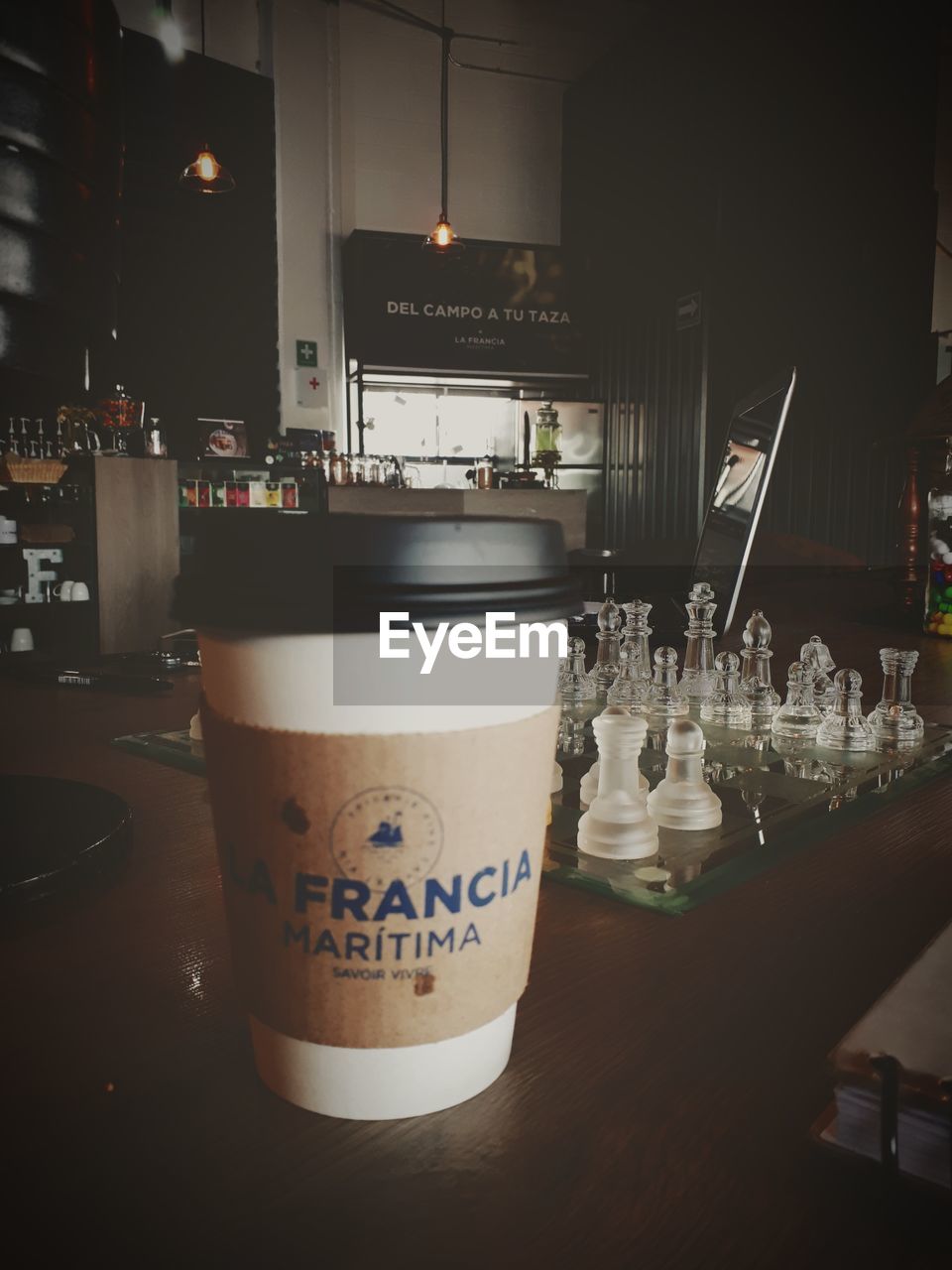 CLOSE-UP OF COFFEE ON TABLE