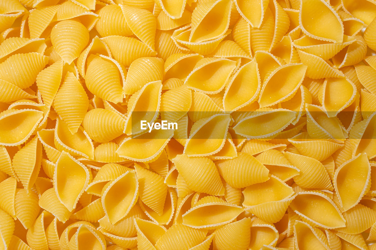full frame shot of fresh pasta