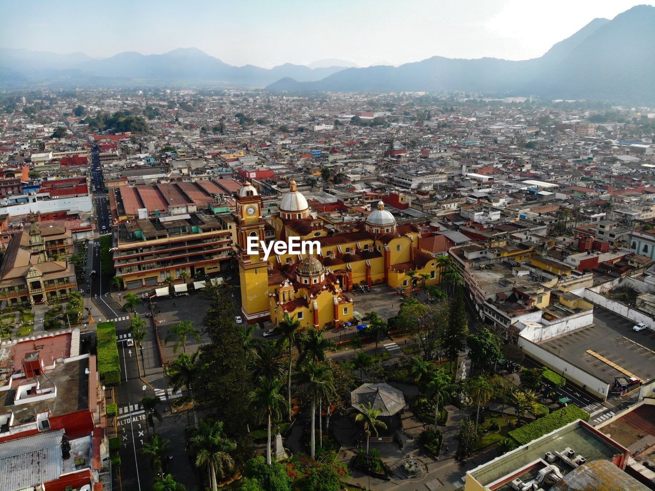 High angle view of townscape and cityscape