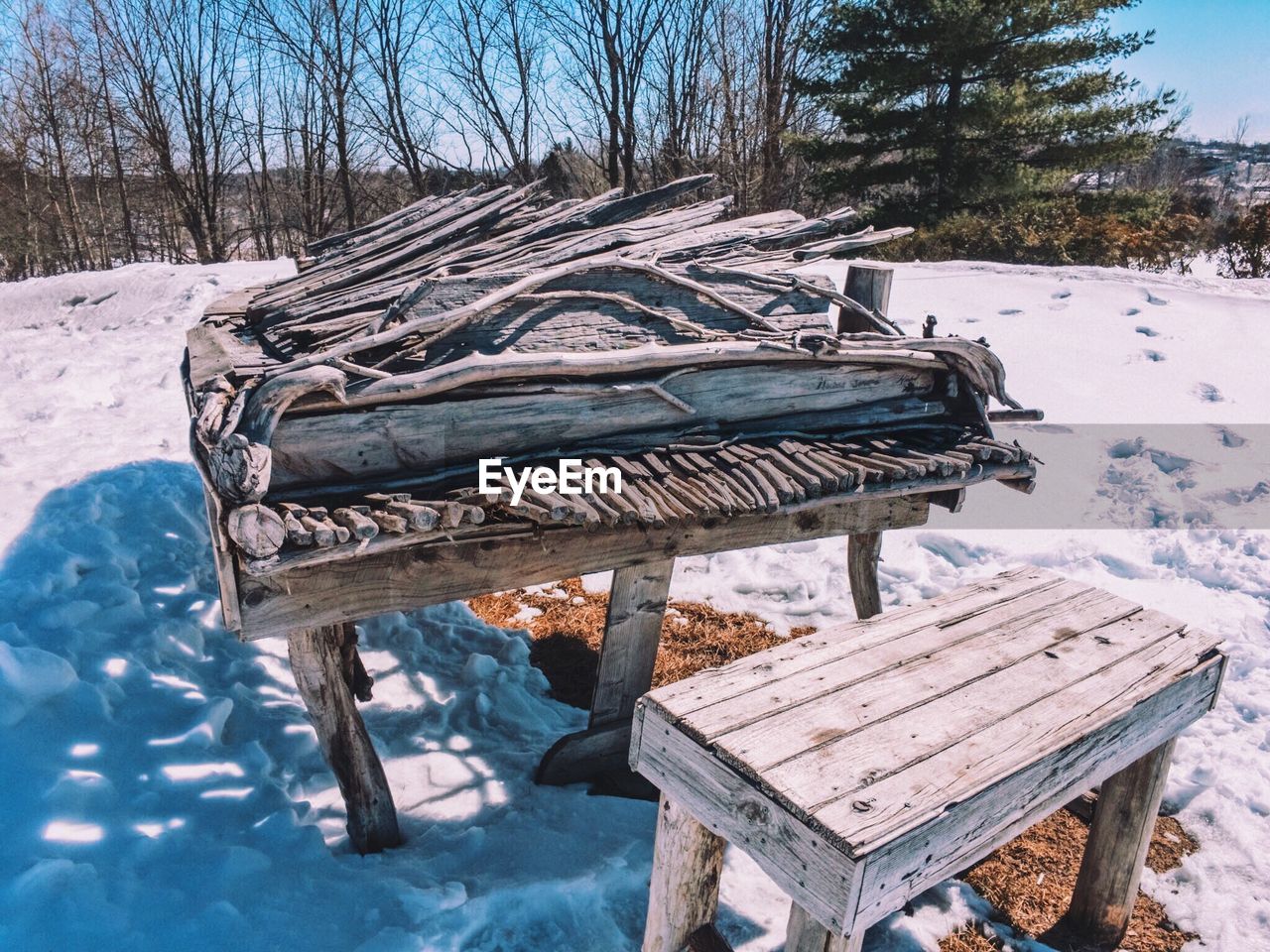 VIEW OF SNOW COVERED LANDSCAPE