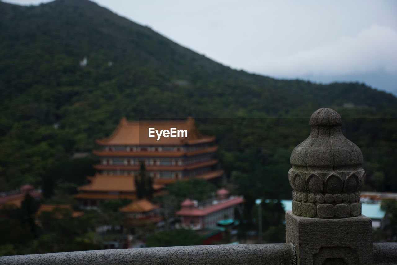 CLOSE-UP OF TEMPLE