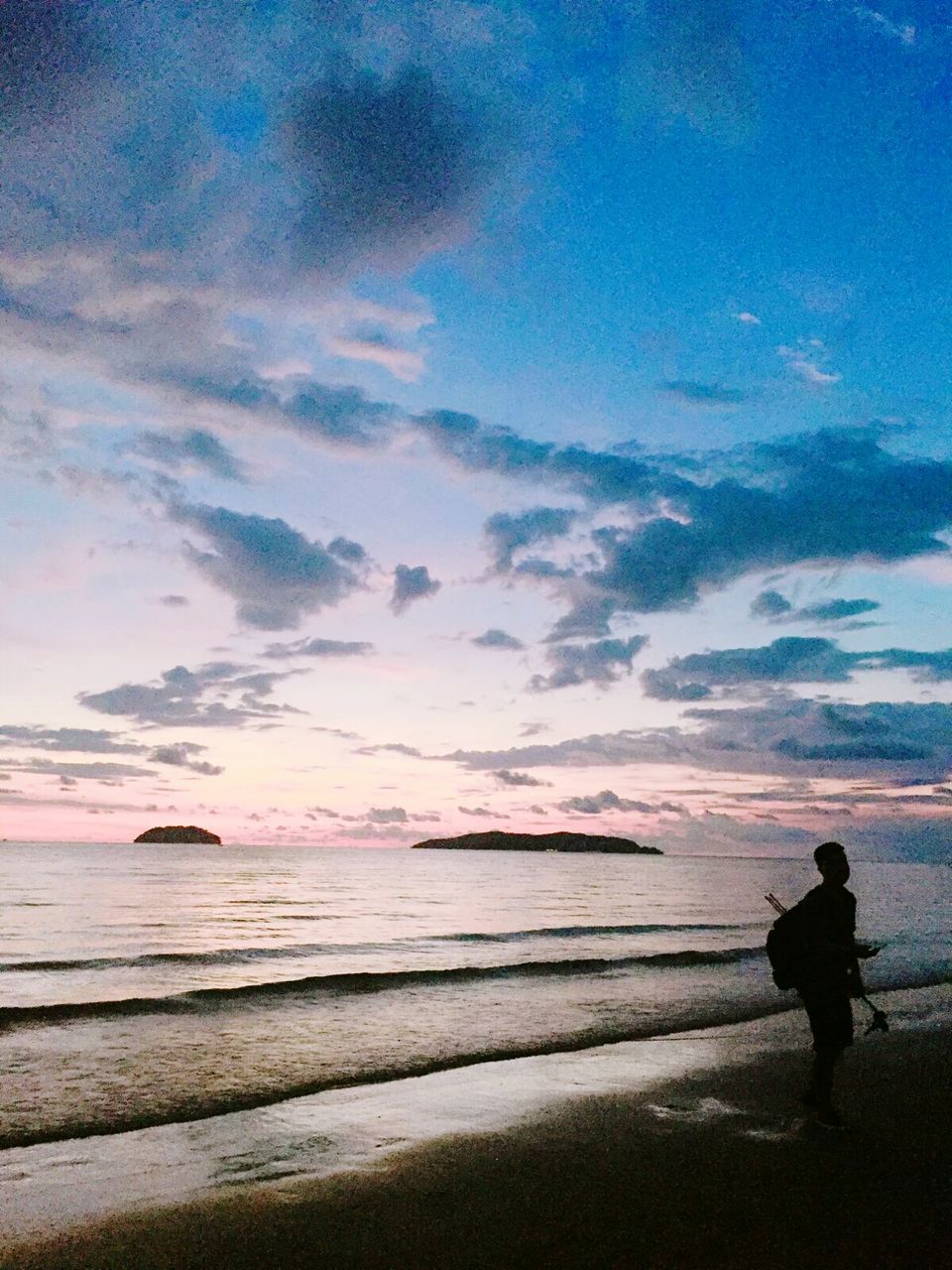 SCENIC VIEW OF SEA DURING SUNSET