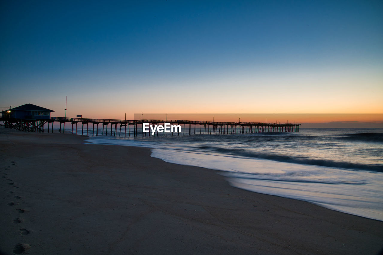 Dawn at avon pier