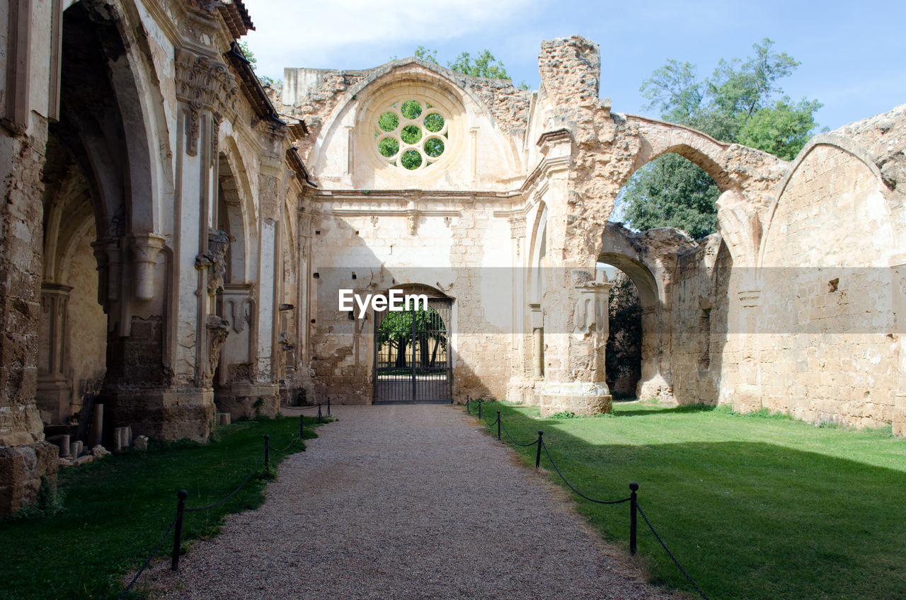 View of ancient historical building