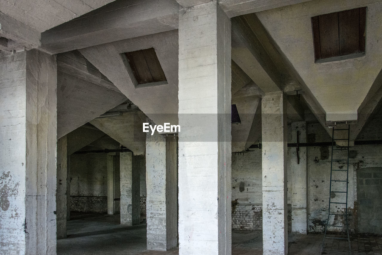 Interior of abandoned building