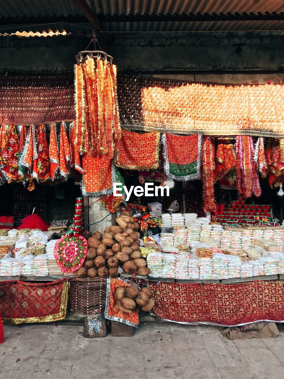 VARIOUS FRUITS FOR SALE IN MARKET STALL AT STREET