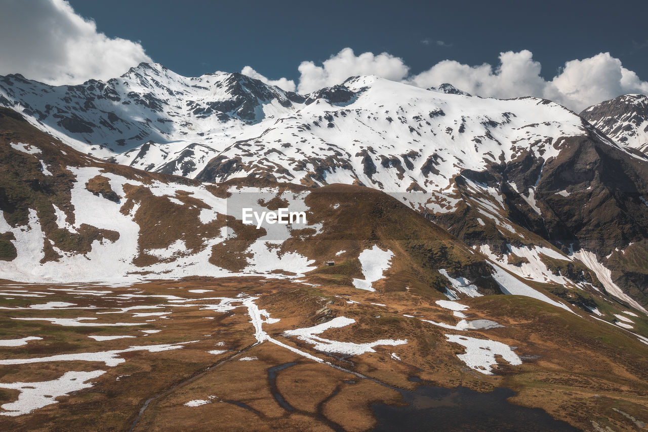 Mountain landscapes from austrian alps in springtime.