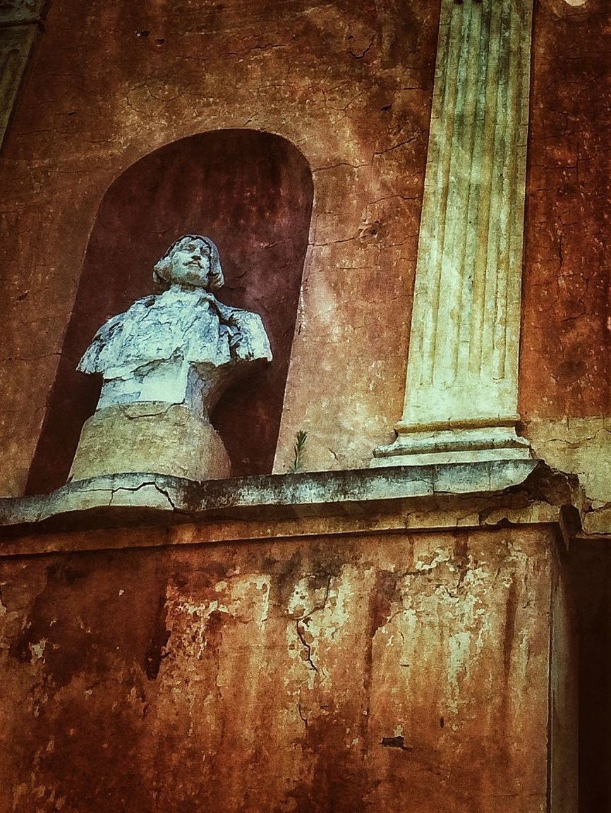 LOW ANGLE VIEW OF OLD RUIN