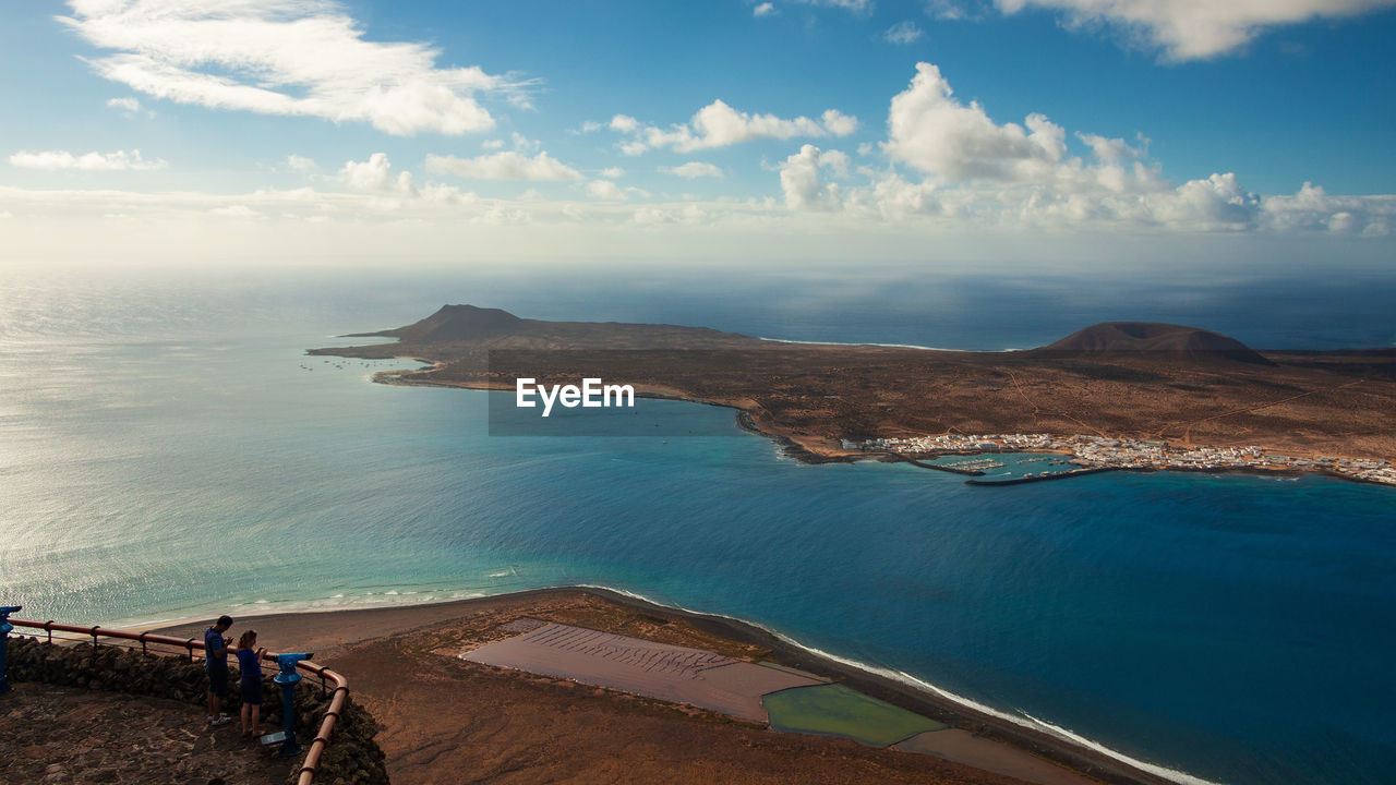 Panoramic view of sea against sky