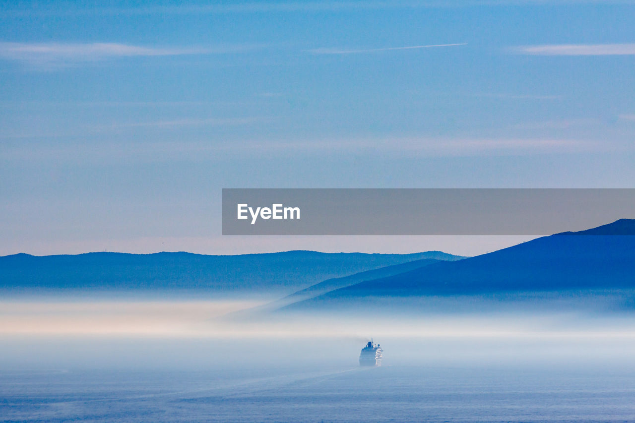 SCENIC VIEW OF LAKE AGAINST MOUNTAINS