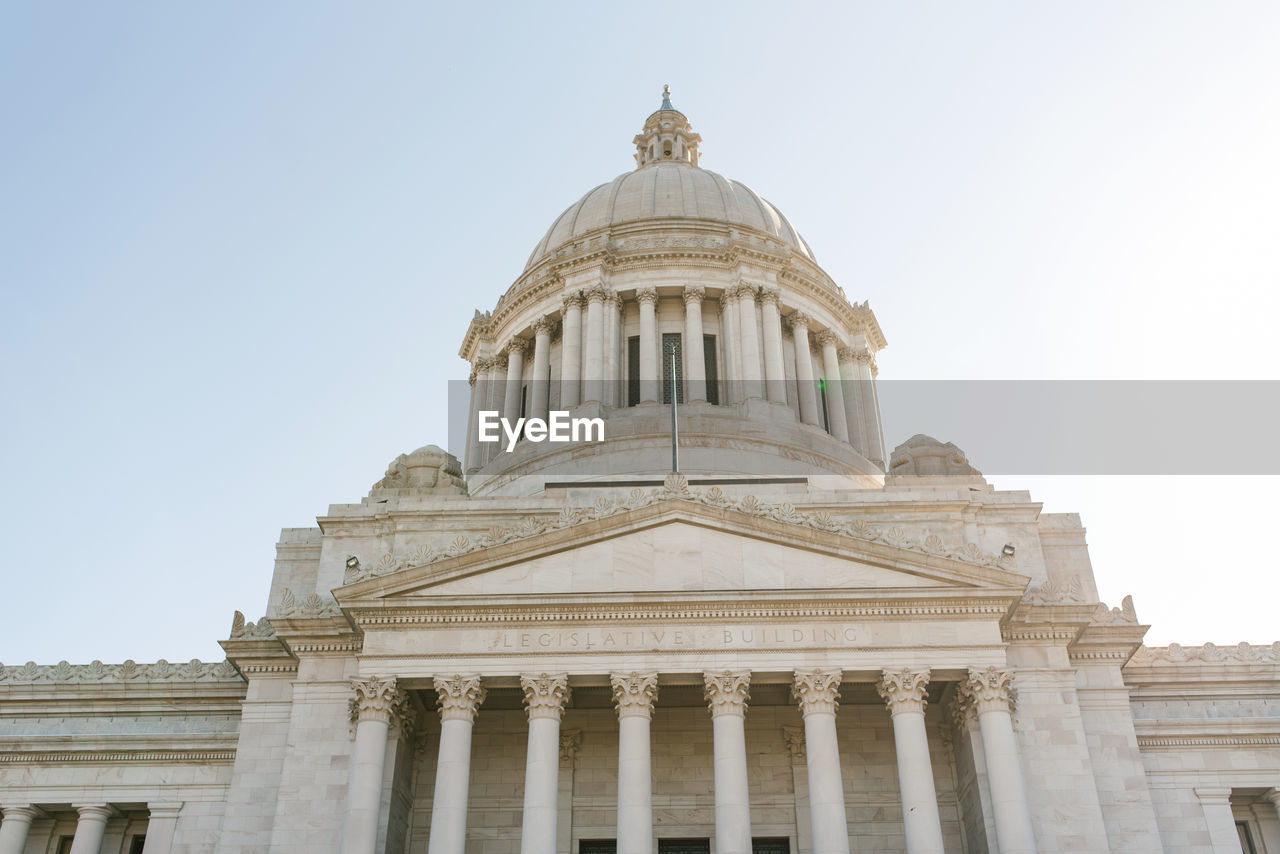 Olympia, usa. march 2022. washington state capitol on a sunny day