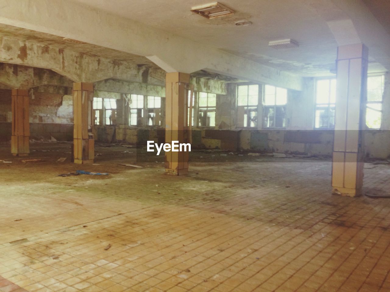 Interior of abandoned house