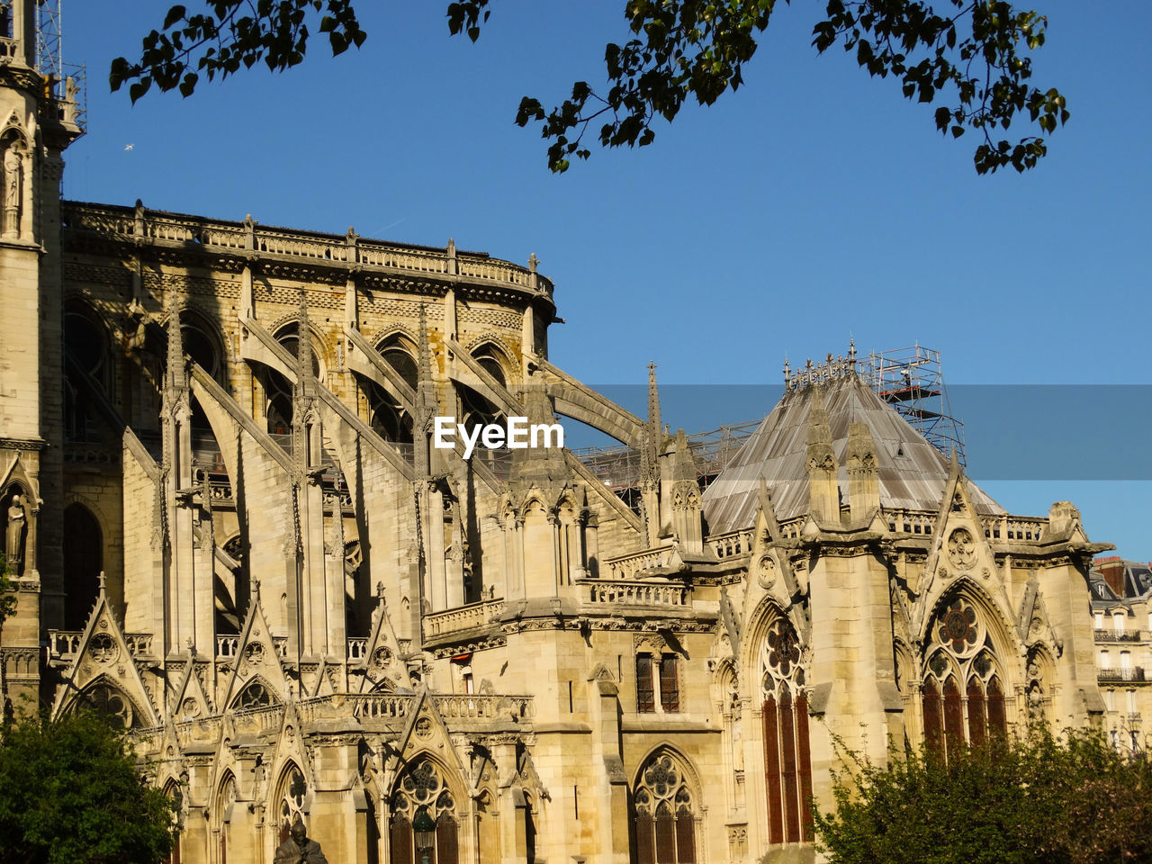 Low angle view of historical building against sky