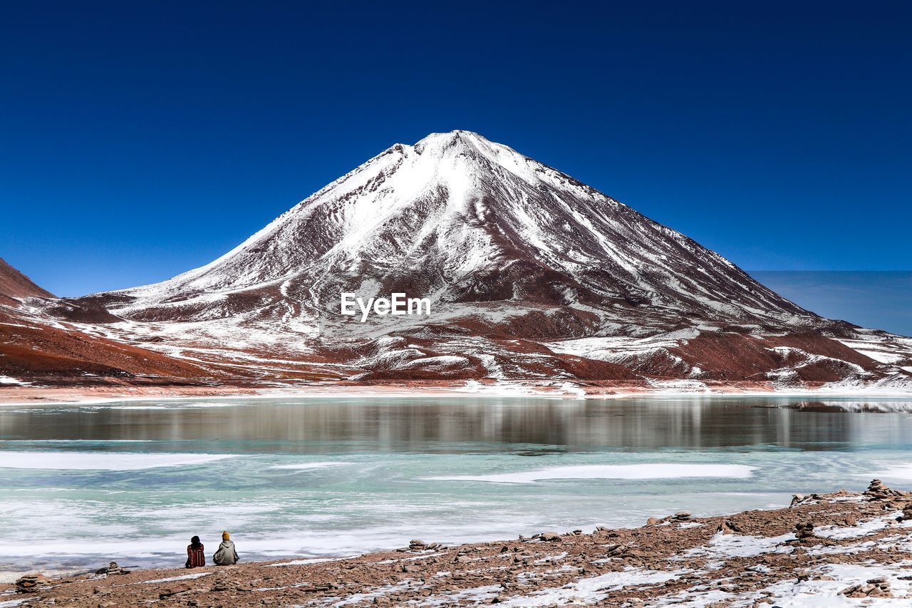 SCENIC VIEW OF SNOWCAPPED MOUNTAIN AGAINST CLEAR SKY