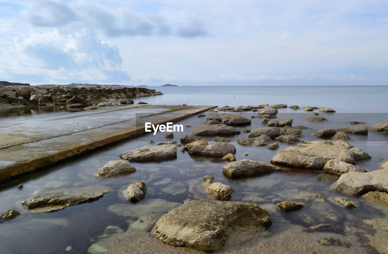 Scenic view of sea against sky