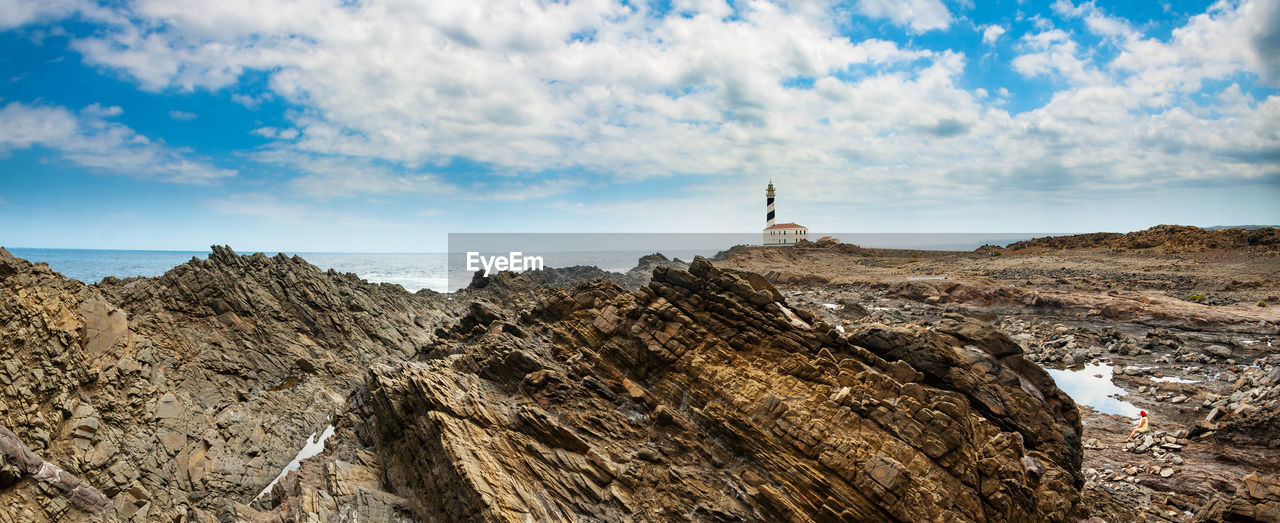 Panoramic view of sea against sky