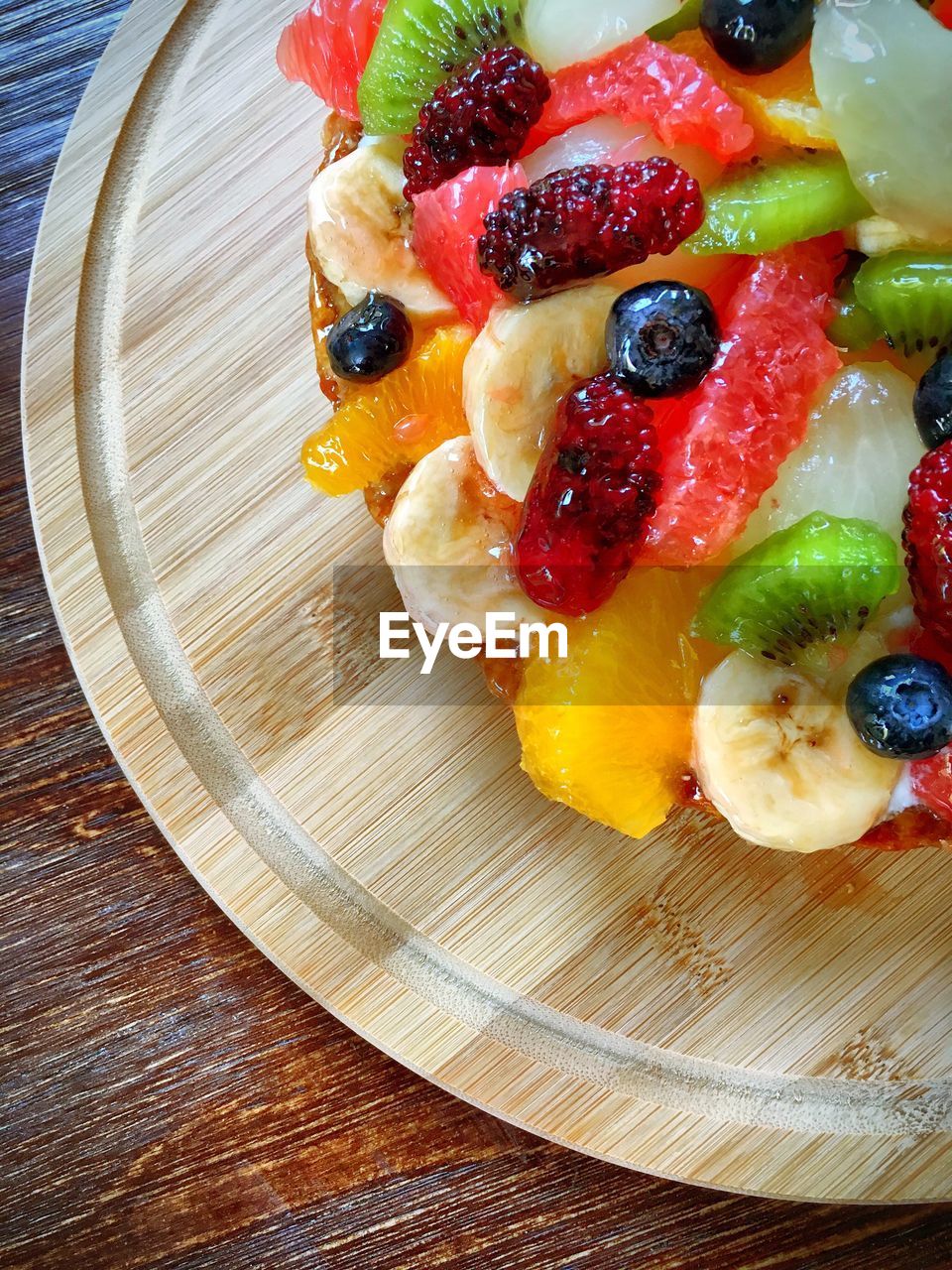 Close-up of fruits in plate