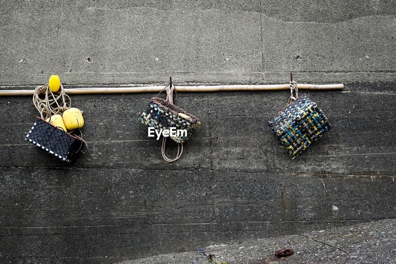 Clothes hanging on clothesline