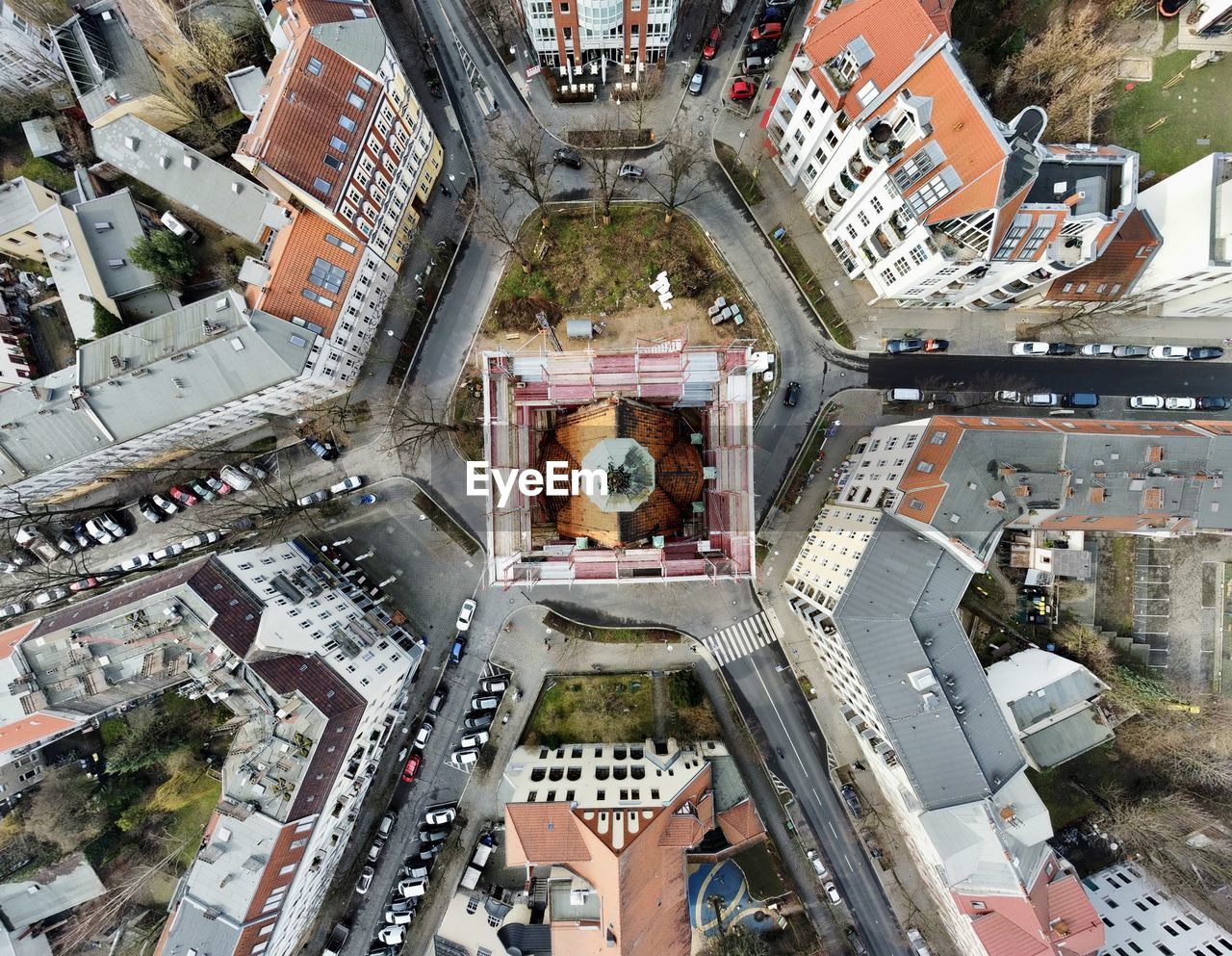 Low angle view of buildings in city