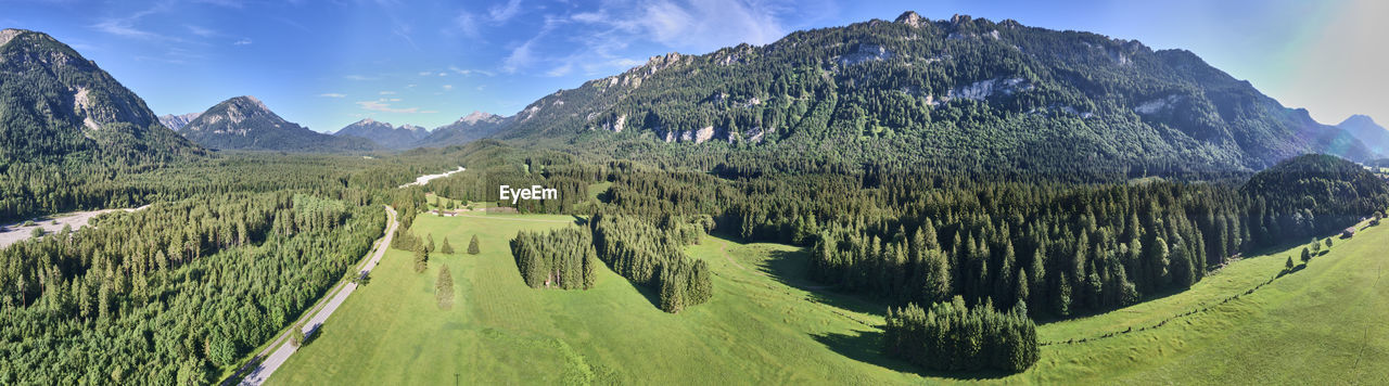 Panoramic view of landscape against sky