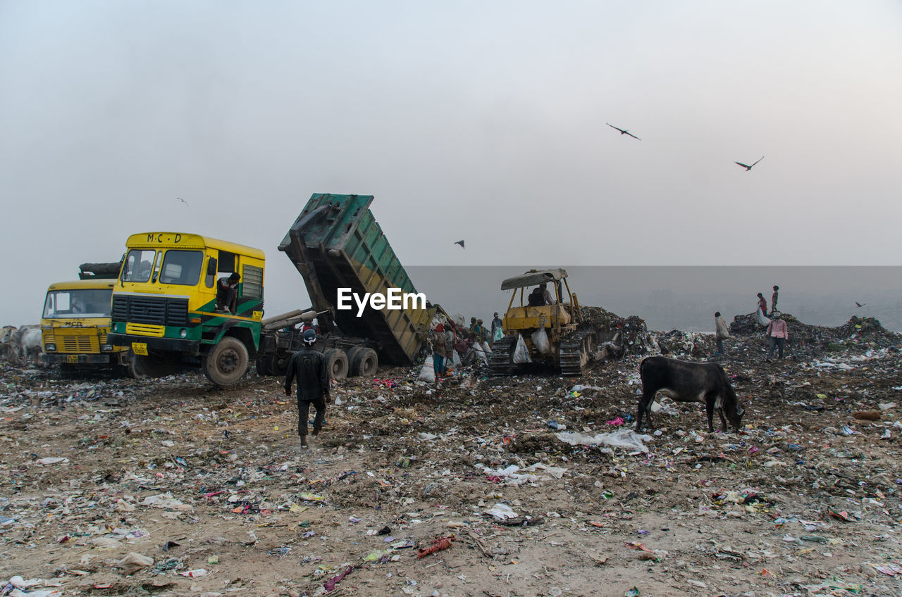 Landfill in new delhi india