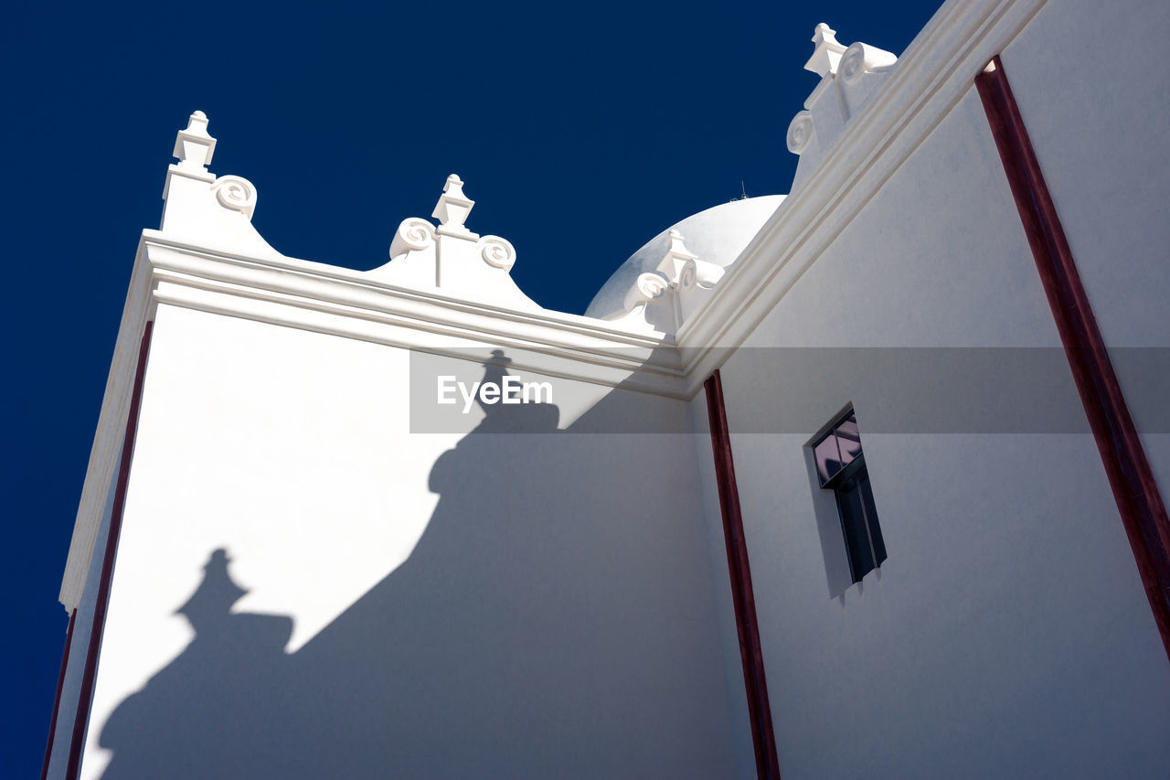 Low angle view of san xavier del bac