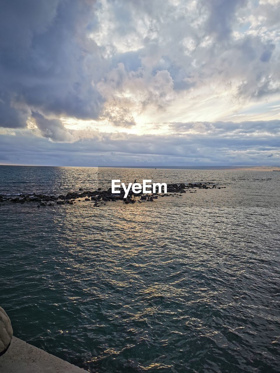 SCENIC VIEW OF SEA DURING SUNSET