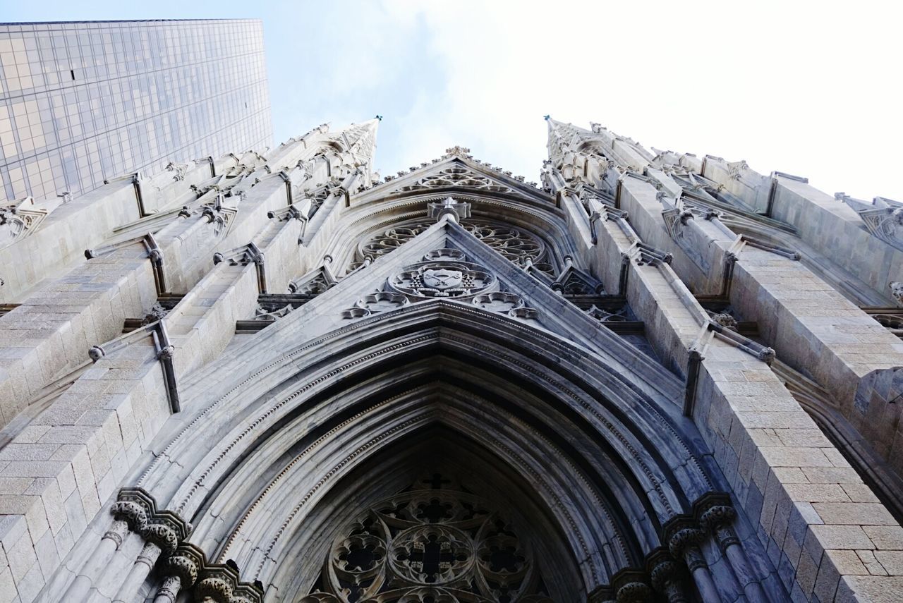 Low angle view of st patricks cathedral