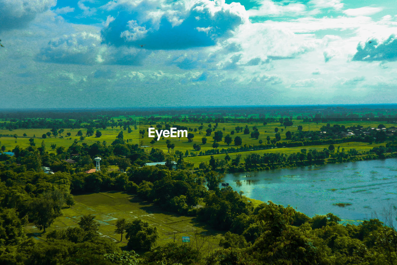 Scenic view of landscape against sky