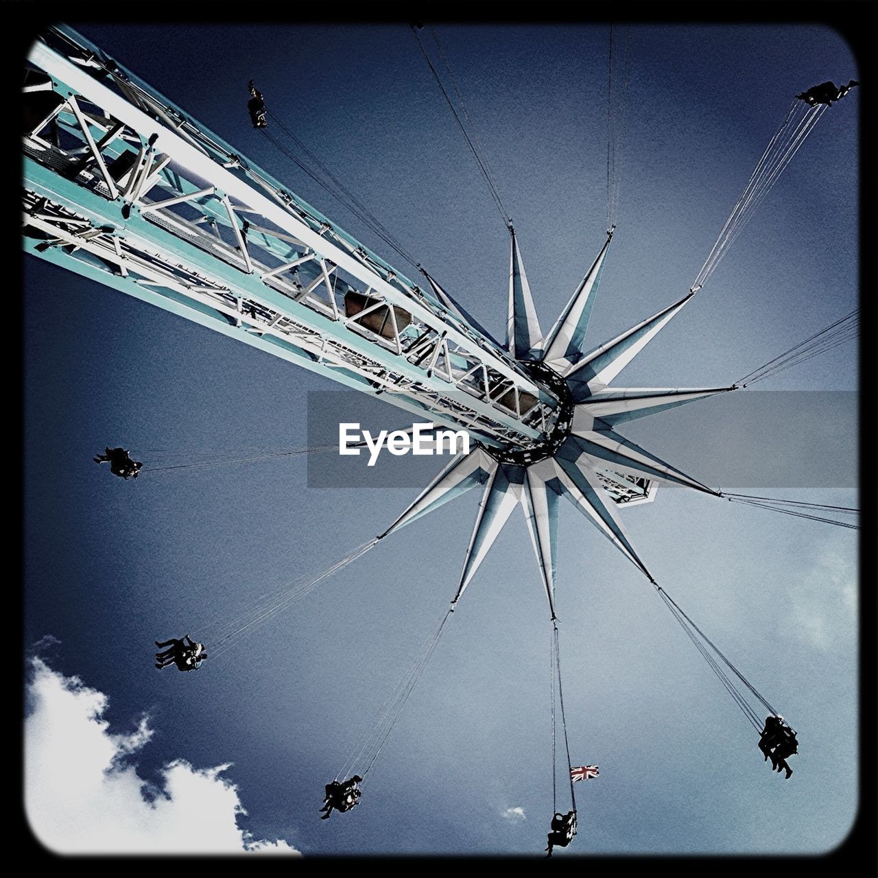 LOW ANGLE VIEW OF ROLLERCOASTER AGAINST SKY