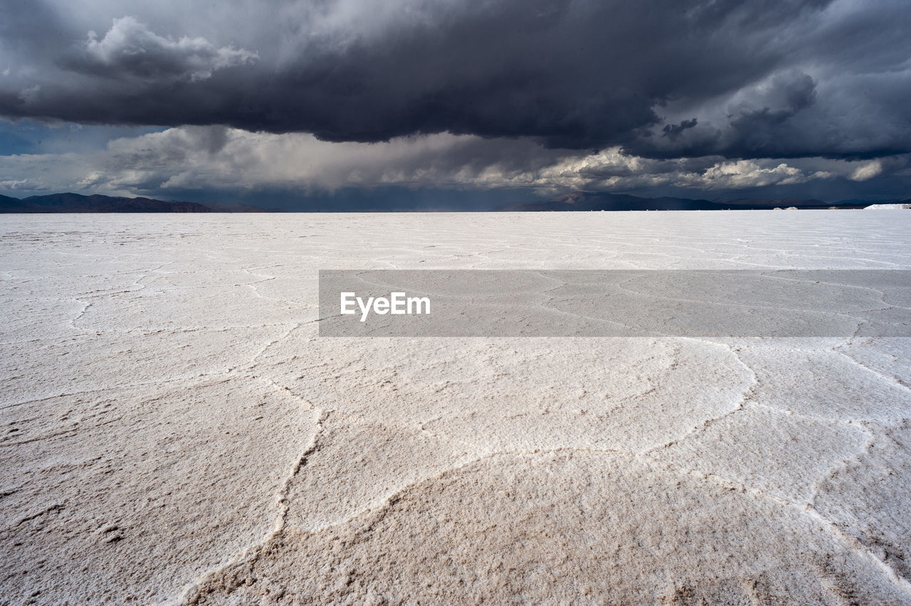 Scenic view of desert against sky