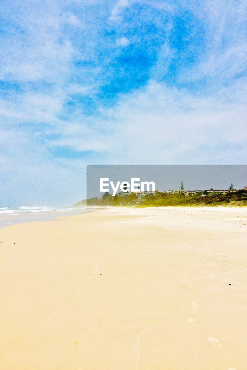 BEACH AGAINST SKY