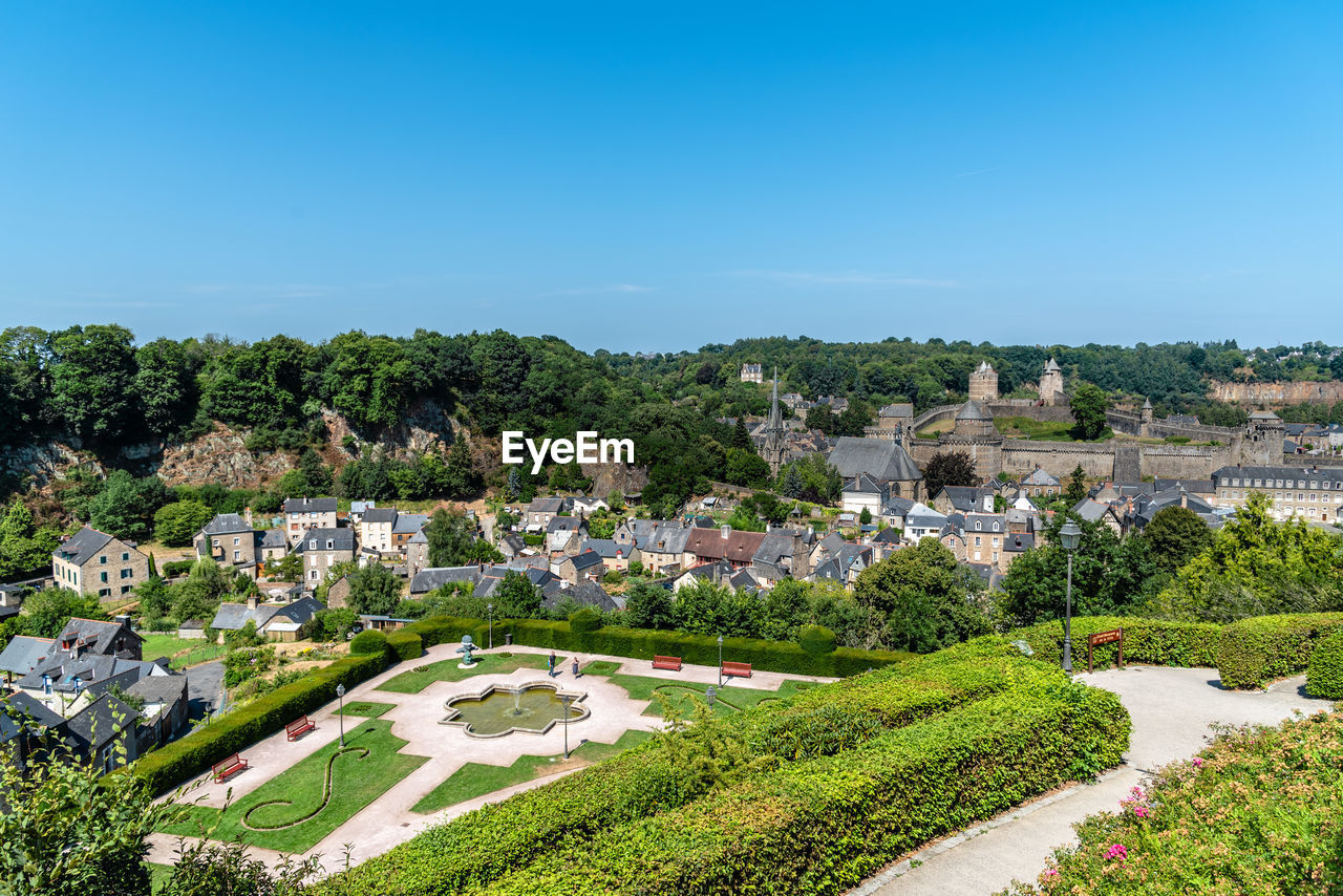 Cityscape of fougeres