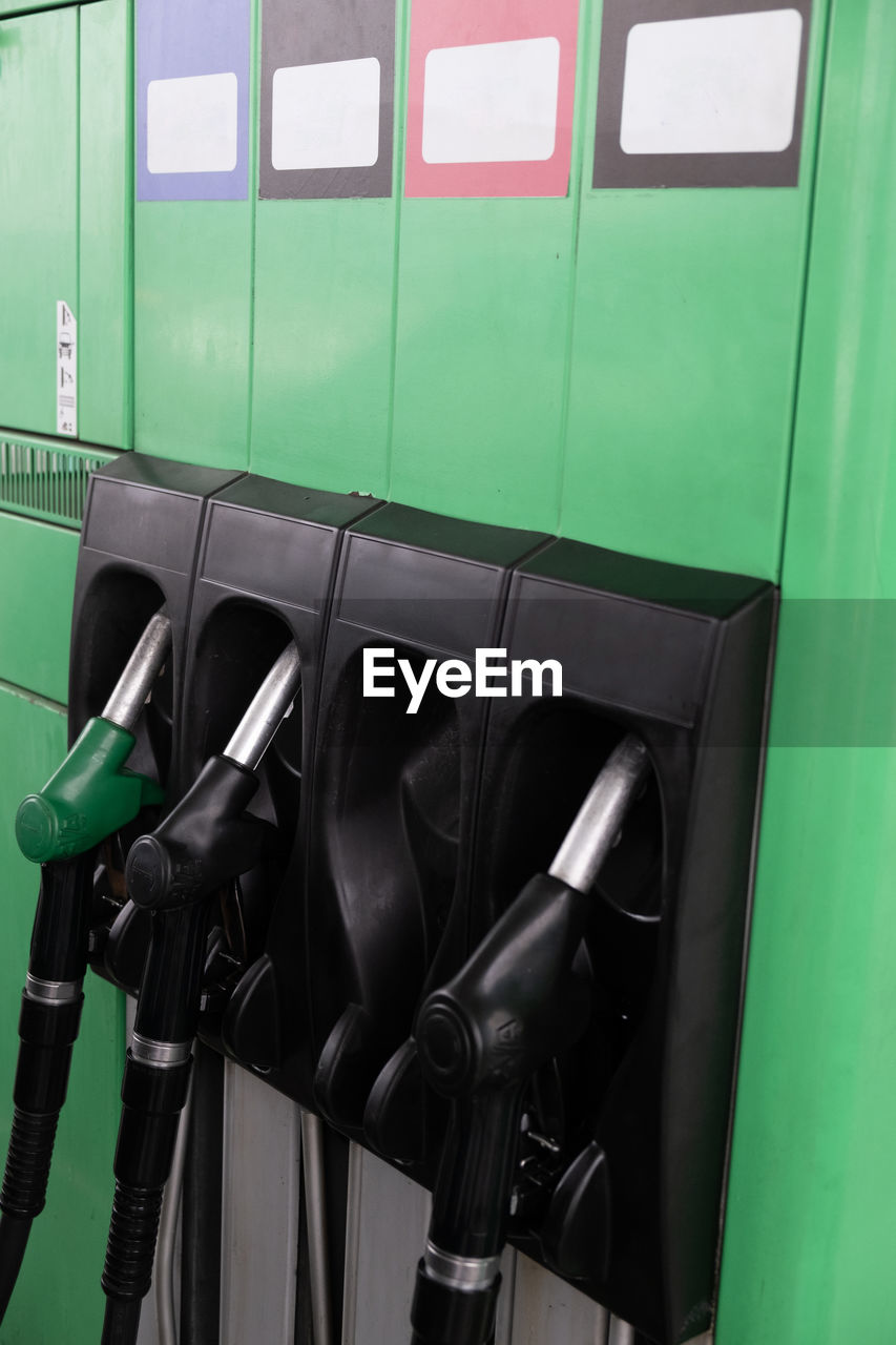 green, vehicle, transportation, no people, mode of transportation, fuel pump, travel, room, station, transport