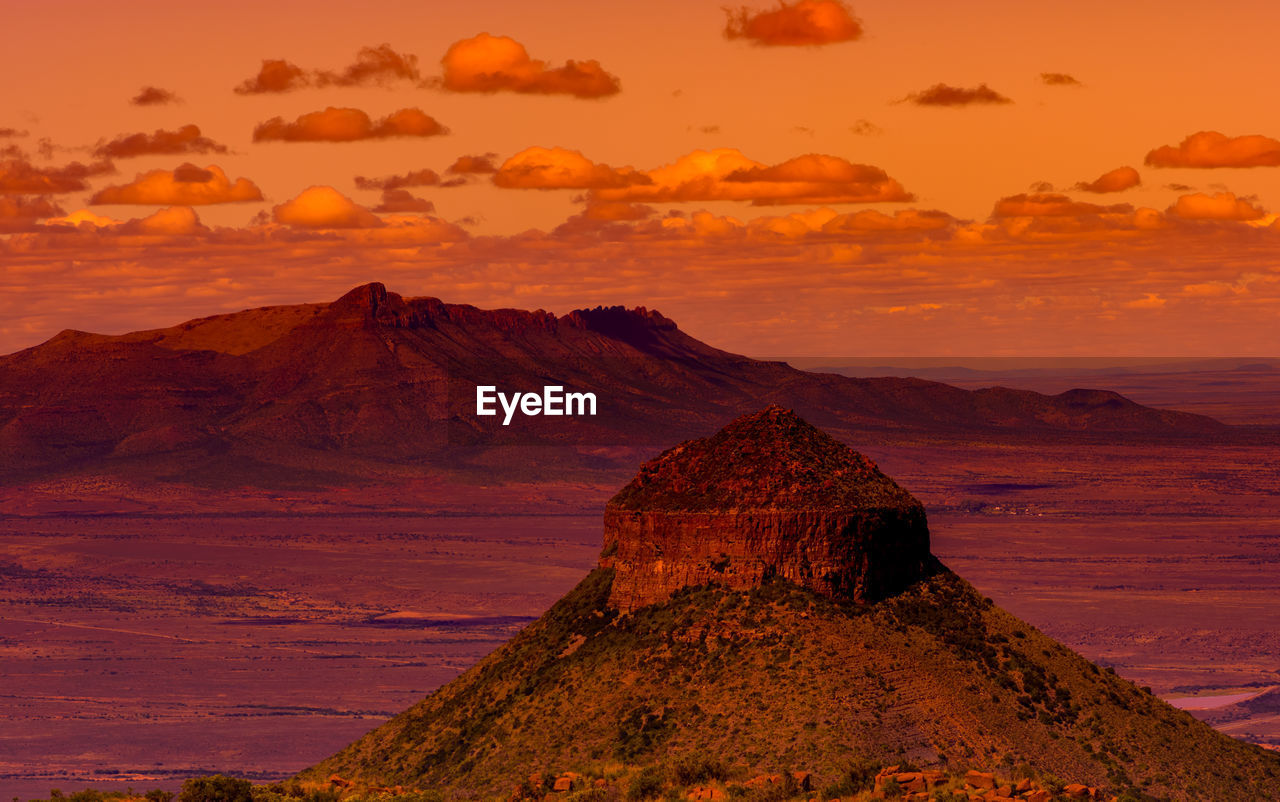 South africa graaff-reinet,valley of desolation, karoo, camdeboo panorama landscape,bizarre rocks 