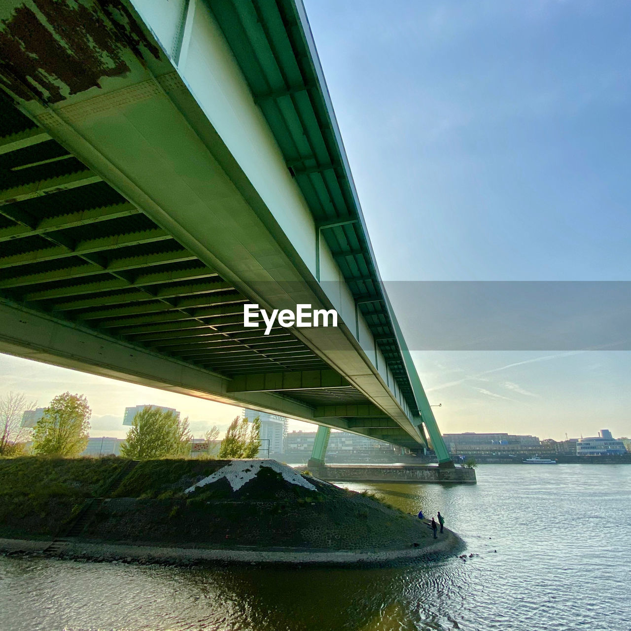 Bridge over river against sky