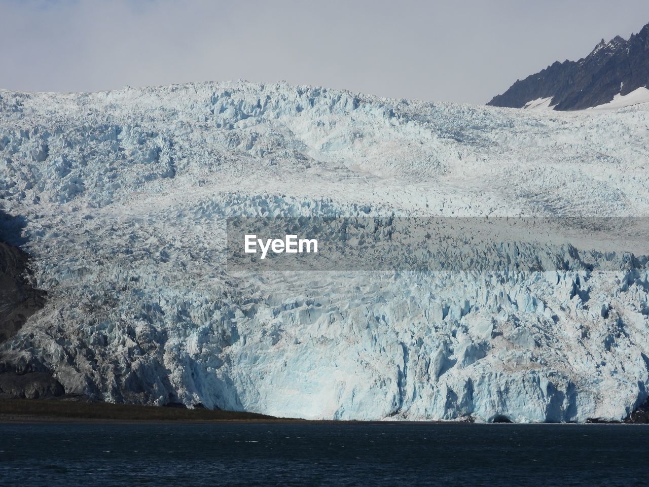 View of majestic glacier