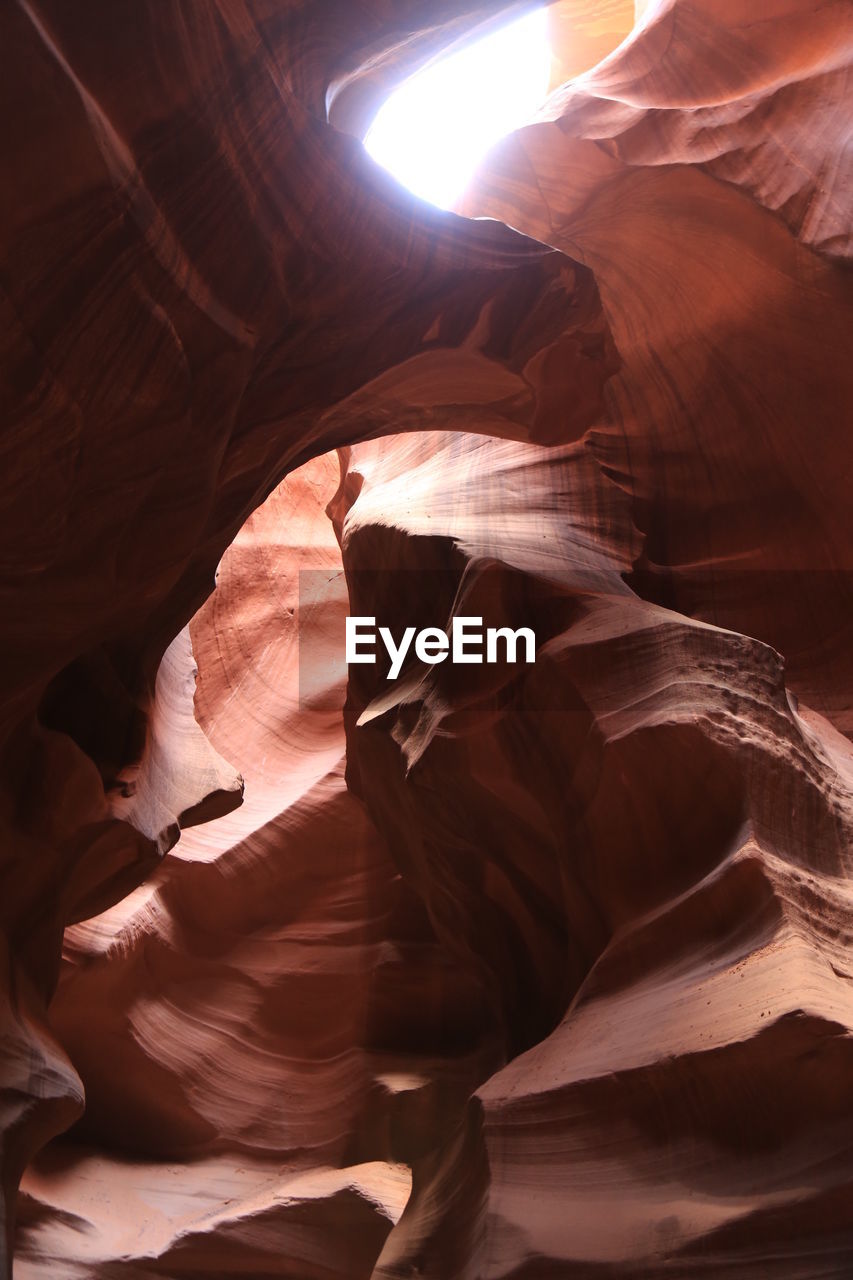 Rock formations at lower antelope canyon